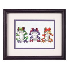 **-Treefrog Trio Counted Cross Stitch Kit-** ##-Dimensions D16758-##