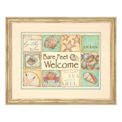 **-Stamped Cross Stitch: Bare Feet Welcome-** ##-Dimensions D70-03245-##
