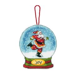**-Counted Cross Stitch: Snow Globe: Joy-** ##-Dimensions D70-08905-##