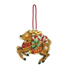 **-Counted Cross Stitch: Ornament: Reindeer-** ##-Dimensions D70-08916-##