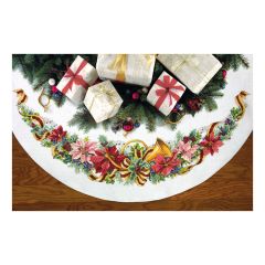 **-Counted Cross Stitch: Tree Skirt: Holiday Harmony-** ##-Dimensions D70-08939-##