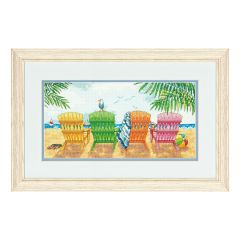 **-Classic: Counted Cross Stitch: Beach Chairs-** ##-Dimensions D70-35325-##