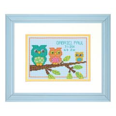 **-Counted Cross Stitch: B/Record: Owl Mini-** ##-Dimensions D70-73699-##
