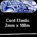 **-Cord Elastic :: White-** ##-Hemline E1CORD-WHT-##