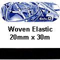 **-Woven Elastic :: 30mx20mm / Black-** ##-Hemline E20-BLK-##