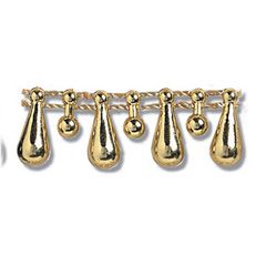 **-Fancy Shape Bead 15mm x 10m Rolls :: Gold-** ##-Trimits EG453G-##