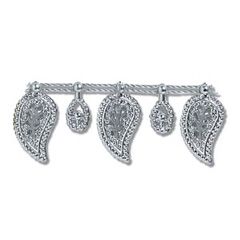 **-Fancy Lacy Leaf Beading :: Silver-** ##-Trimits EG460S-##