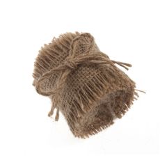 **-Small Natural Hessian Ribbon Fabric pack of 3 Rolls-** ##-Groves and Banks EHENG027-##