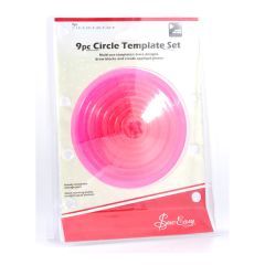 **-9 Piece Template Set :: Circular-** ##-Sew Easy ERGG06-PNK-##