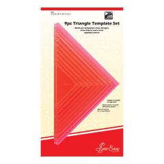 **-9 Piece Template Set :: Triangular-** ##-Sew Easy ERGG08-PNK-##