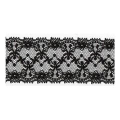**-Nylon Lace Trim :: Black-** ##-Essential Trimmings ET349-BLK-##