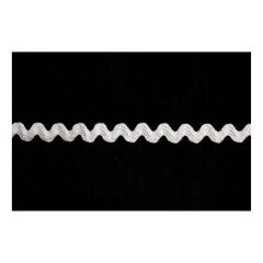 **-Ric Rac Wool 25m X 12mm :: White-** ##-Essential Trimmings ET603-2-##