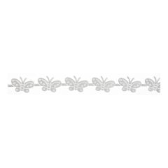 **-Butterfly Trim 25m X 15mm :: White-** ##-Essential Trimmings ET610-WHT-##