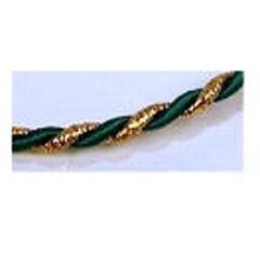 **-Gold Twisted Cord 3mm :: Green-** ##-Essential Trimmings ETC020-G21-##
