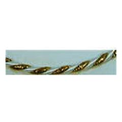 **-Gold Twisted Cord 6mm :: White-** ##-Essential Trimmings ETC242-G01-##