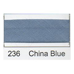 **-Polycotton Bias 13mm :: China Blue-** ##-Essential Trimmings R77713-236-##