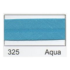**-Polycotton Bias 25mm :: Aqua-** ##-Essential Trimmings R77725-325-##