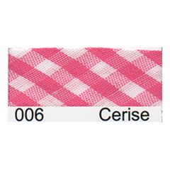 **-Gingham Bias Binding :: Cerise-** ##-Essential Trimmings R77915-006-##