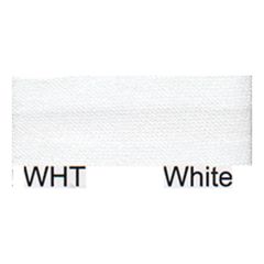 **-Satin Bias Binding :: White-** ##-Essential Trimmings R78015-WHT-##