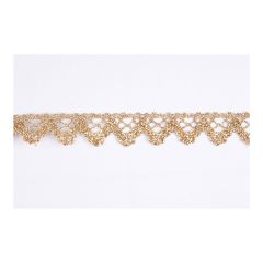 **-Metallic Lace 16mm :: Gold-** ##-Essential Trimmings ET201-GLD-##