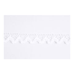 **-Metallic Lace 16mm :: White-** ##-Essential Trimmings ET201-WIR-##
