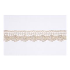 **-Metallic Lace 20mm :: Light Gold-** ##-Essential Trimmings ET216-LG-##