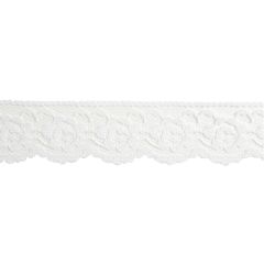 **-Nylon Lace 25m x 35mm :: White-** ##-Essential Trimmings ET231-WHT-##