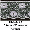 **-Nylon Lace 60mm :: Ivory-** ##-Essential Trimmings ET233-IVY-##