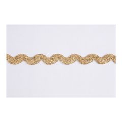 **-Ric Rac Metallic 10mm :: Gold-** ##-Essential Trimmings ET246-GLD-##