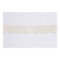 **-Cotton lace 20mm :: Cream-** ##-Essential Trimmings ET259-CRM-##
