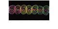 **-Oragandie Trimming :: Multicolour-** ##-Essential Trimmings ET261-MULTI-##