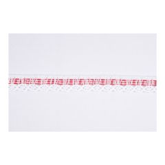 **-Cotton Lace/Gingham Ribbon :: Red-** ##-Essential Trimmings ET287-RED-##