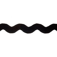 **-Ric Rac Trim 25m X 22mm :: Black-** ##-Essential Trimmings ET402-BLK-##