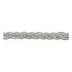 **-Rayon Braid 25m X 10mm :: White/Silver-** ##-Essential Trimmings ET420-WS-##