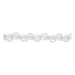 **-Bead Braid: 25m X 15mm :: White-** ##-Essential Trimmings ET426-WHT-##
