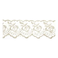 **-Embroidered Lace: 27.4m X 50mm :: Cream-** ##-Essential Trimmings ET430-CRM-##