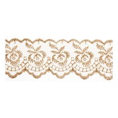 **-Embroidered Lace: 27.4m X 50mm :: Gold-** ##-Essential Trimmings ET430-GLD-##