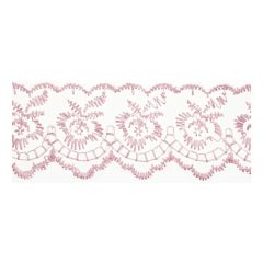 **-Embroidered Lace: 27.4m X 50mm :: Pink-** ##-Essential Trimmings ET430-PNK-##