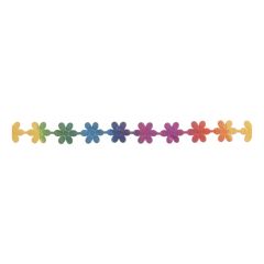 **-Flower Trim 25m X 10mm Multi-coloured-** ##-Essential Trimmings ET613-MUL-##