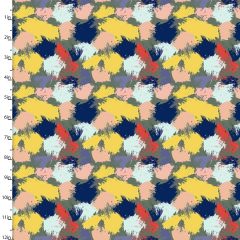 **-Cotton Craft Fabric 110cm wide x 1m Madison Collection-** Brush Strokes ##-Sewing Online 16512-MLT-##