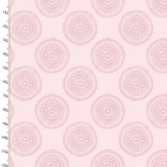 **-Brushed Cotton Craft Fabric 110cm wide x 1m Mommy and Me Collection-** Medallion ##-Sewing Online 16532-PINK-##