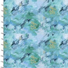 **-Cotton Craft Fabric 110cm wide x 1m Metallic Fusion Collection-** Color Granite ##-Sewing Online 16552-MLT-##