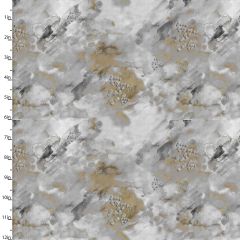 **-Cotton Craft Fabric 110cm wide x 1m Metallic Fusion Collection-** Neutral Granite ##-Sewing Online 16557-MLT-##