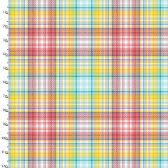 **-Cotton Craft Fabric 110cm wide x 1m Feed The Bees Collection-Check-** ##-Sewing Online 17219-MLT-##