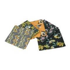 **-Autumn Blooms Themed Pack of 5 Cotton Fat Quarters-** ##-Sewing Online FA218-##