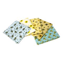 **-A Taste Of Honey Themed Pack of 5 Cotton Fat Quarters-** ##-Sewing Online FA221-##
