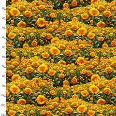 **-Cotton Craft Fabric 110cm wide x 1m C'est Magnifique Collection-Fields Of Gold-** ##-Sewing Online 22924-YLW-##