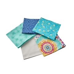 **-Summer Song Fat Quarter Bundle 1-** Pack of 5 Cotton Fat Quarters ##-Sewing Online FE0119-##