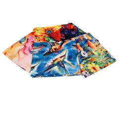 **-Hummingbird Bouquet Design Fat Quarter Bundle -Pack of 5 Cotton Fat Quarters-** ##-Sewing Online FE0149-##