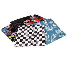 **-Mash The Throttle Design Fat Quarter Bundle -Pack of 5 Cotton Fat Quarters-** ##-Sewing Online FE0151-##